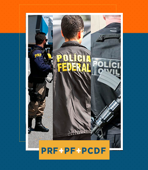 Combo - PRF (Policial) + PF (Agente) + PCDF (Agente e Escrivão)